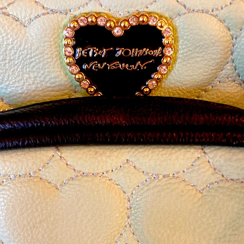 Betsey Johnson New York NY backpack RobinsEgg Blue Leather